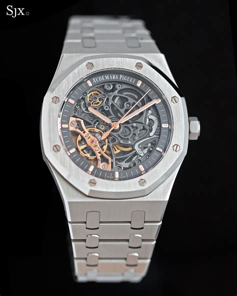 audemars piguet royal oak open worked skeleton price|audemars piguet royal oak cost.